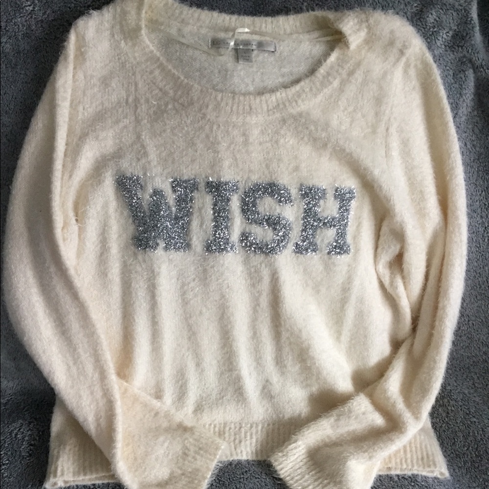 ‘Wish’ fuzzy sweater
